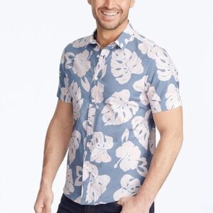 UNTUCKit Classic Cotton Short-Sleeve Conero Palm Leaves‎ Shirt